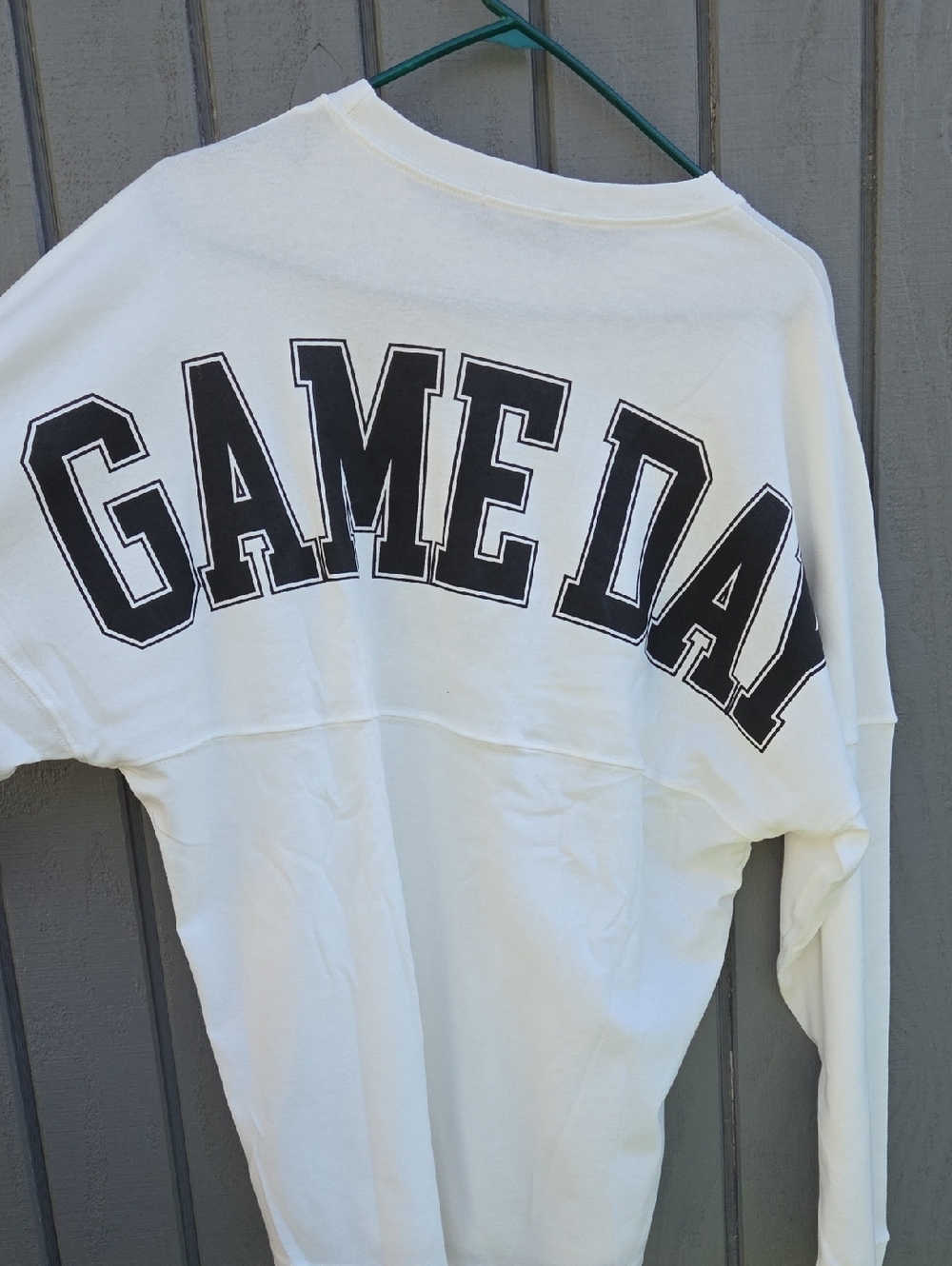 New Game Day Graphic Long Sleeve White